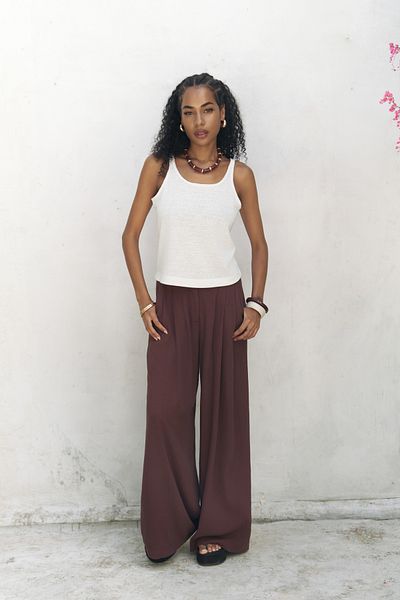 BOHEMAİ Salnor Basic Ecru Crop
