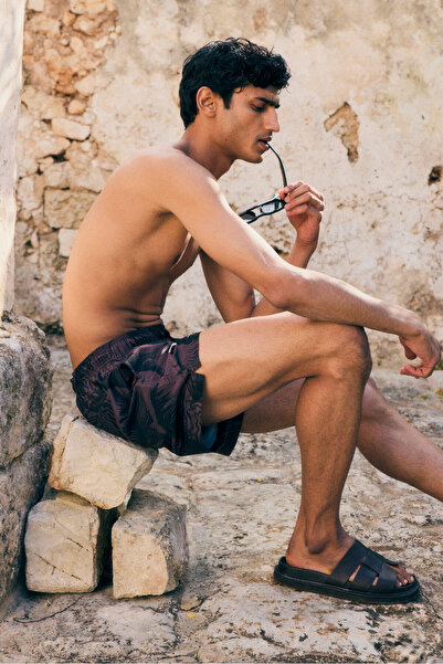 H&M Desenli Şort Mayo