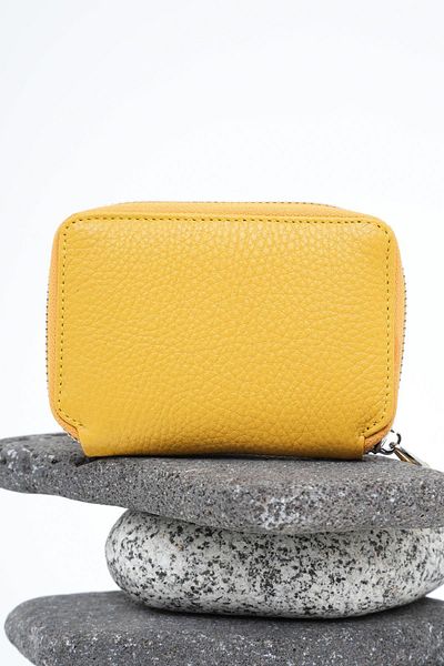 Deri Company Women's Leather Wallet Yellow 213513