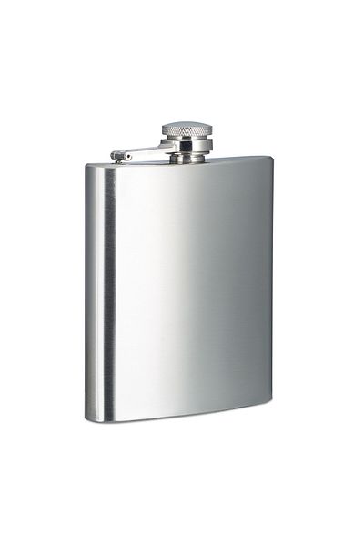 Relaxdays stainless steel flask, 200 ml