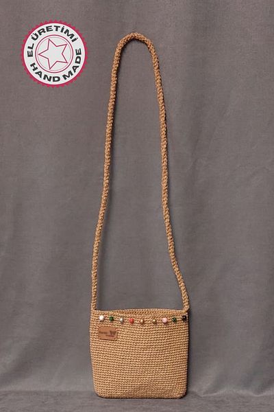 Uretti - Volkan 4975 2106 Handmade Paper Rope Shoulder Bag