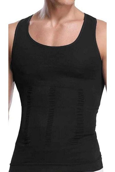 BLOOMFIT Tosana Men's Extra Belly Firming Corset Undershirt Black Color