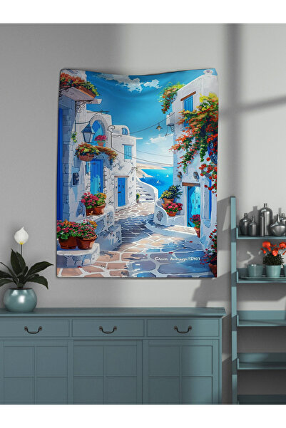 OZG DESİGN YUNAN SOKAKLARI DUVAR ÖRTÜSÜ VE DUVAR HALISI