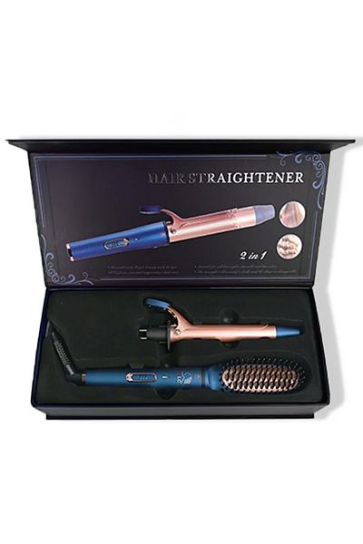 Cady One 2 in 1 Hair Straightener and Curler Comb, Professional Hair Dryer,Multiple Heat Settings 45W