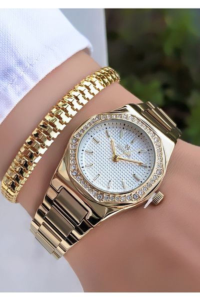 Homies Original Invoice Waterproof Women's Wrist Watch with Bracelet Gift