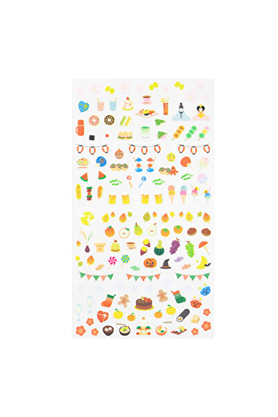 Midori sticker season food pattern