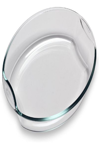 Bohemia Cristal Oval Baking & Frying Dish – 2.5L Heat-Resistant Glass