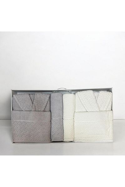 İpekçe 6 Piece Family Bathrobe Set