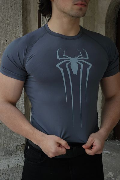 Liber Spider - T-shirt συμπίεσης (SMOKED)