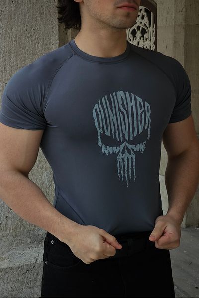 Liber Punisher - T-shirt συμπίεσης (SMOKED)