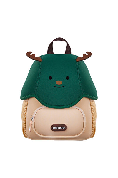 Nohoo 3D Cute Reindeer Kids School Bag/Activity Bag 10"- Green