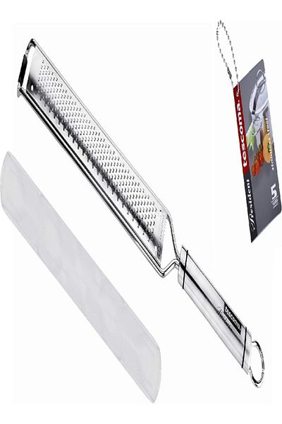 TESCOMA President X-Sharp Fine Grater – Long Handle, Assorted, 39.5 x 3.6 x 1.5 cm