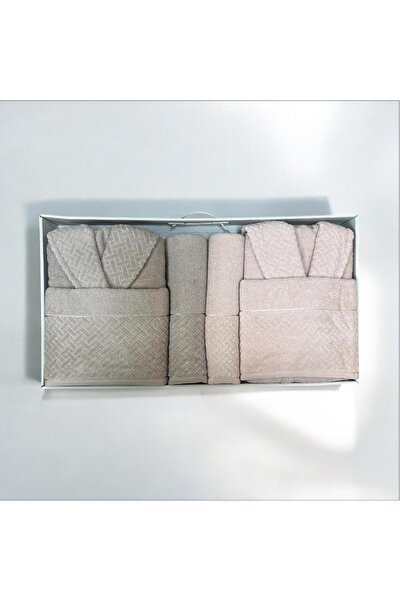 İpekçe 6 PARÇA AİLE BORNOZ SETİ