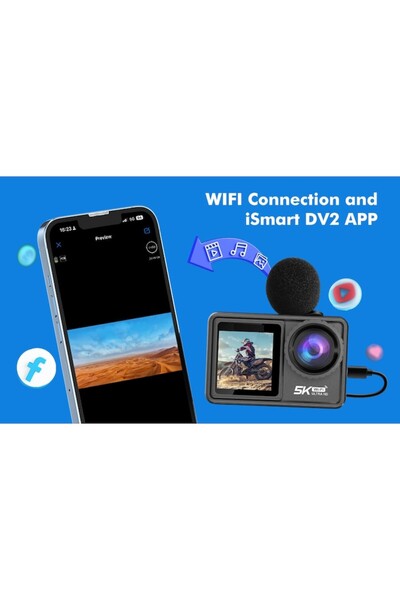 ideal STORE idealSTORE SmartGO-Cam 5K Ultra HD Action Camera