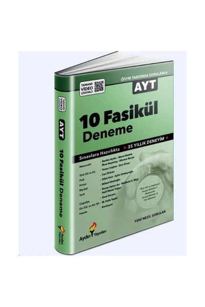 Aydın Yayınları Ayt 10 Fasikül Deneme