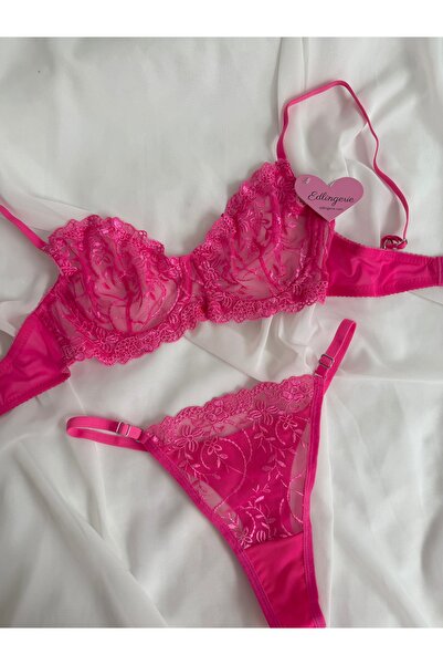 EDLİNGERİE Swan Yellow Bralet Set