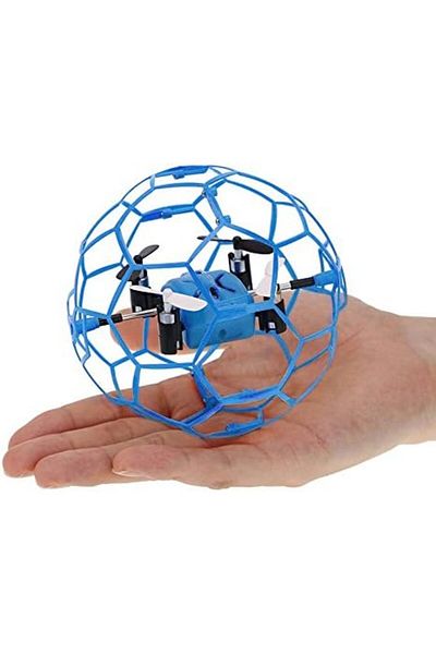 RC 4 Channel Remote Controlled RC Drone with Cage Protection, Rugged 3D Gyro UFO Model with