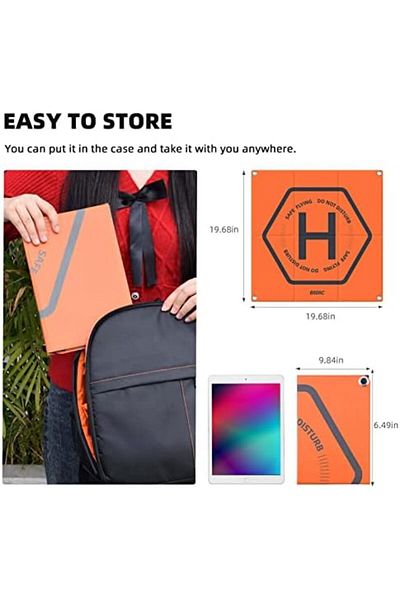 BRDRC 50cm Universal Foldable and Waterproof Drone Landing Pad Helipad for DJI Mini 4