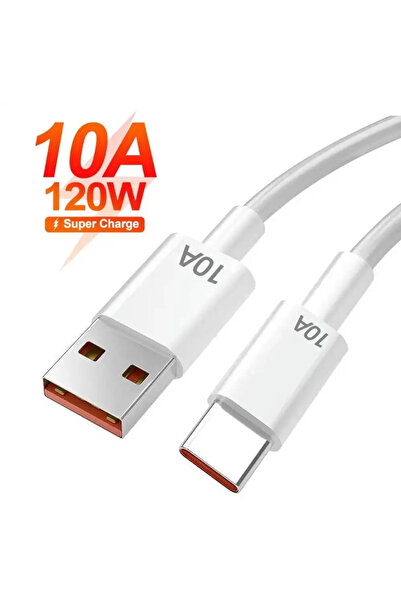 Choice كابل بيانات محمول أبيض 200 متر 10 أمبير 120 واط شحن فائق السرعة من الن...