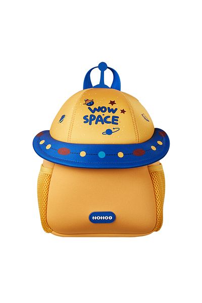 Nohoo 3D Cute UFO Kids School Bag/Activity Bag 10" - Yellow