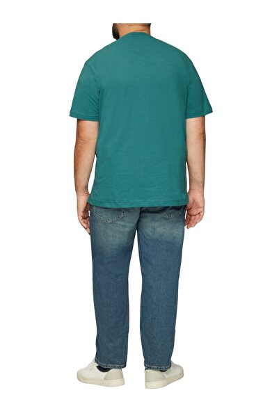 s.Oliver Big Sizes Men's big size cotton crew neck t-shirt with Graphic print and Regular fit cut