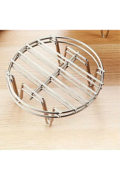 Generic 4 stainless steel shelves, protective high metal shelf, even heat distribution, heat protection