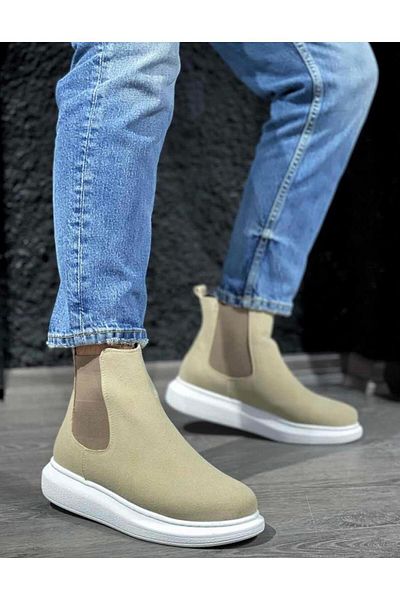Byshoes Knack High Sole Shoes 111 Mink Suede