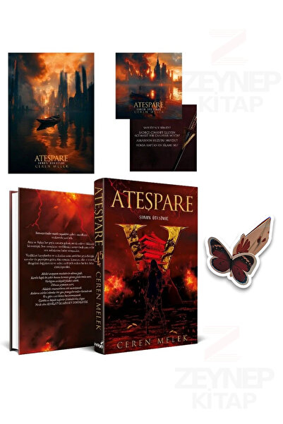 İndigo Kitap Ateşpare 4.5(CİLTLİ)Özel Tasarım Hareketli Kelebek Ayraç Hediye