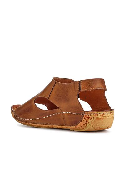İNZE AYAKKABI Genuine Leather Sandals Model Name: Serena