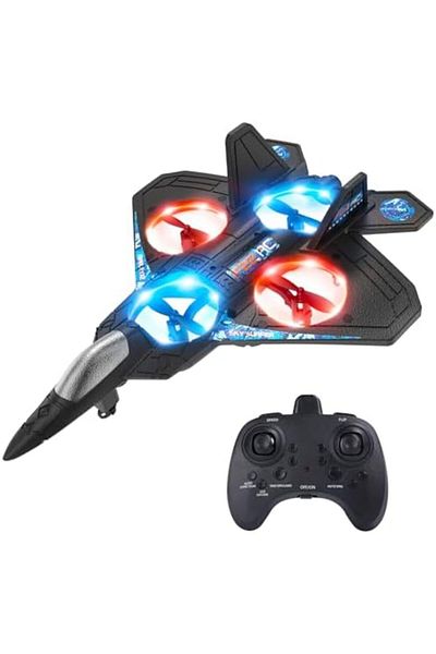 RC RC drone for kids and beginners, remote control plane with light, hover drone, 360° rotation and