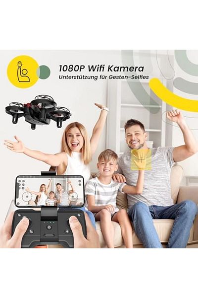 holy Holy Stone HS420 mini drone with adjustable 1080P HD camera, 2 control modes, emergency stop,