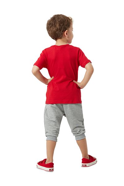 Denokids Lachen Jungen Sommer T-shirt Capri Shorts Anzug