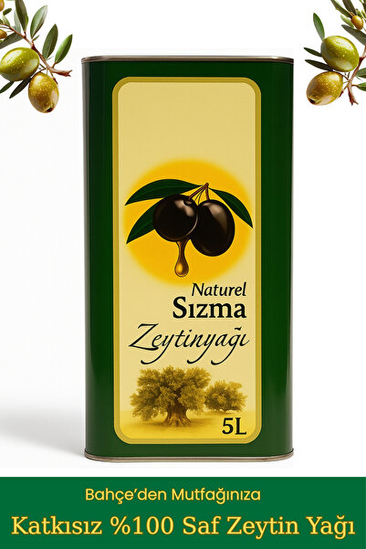 Adaşifa Katkısız Soğuk Sıkım Zeytinyağı 5 L Teneke – %100 Doğal Mahsûl