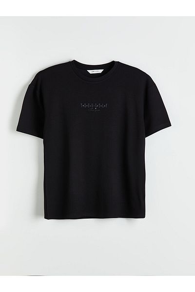 LC Waikiki Tricou pentru bărbați din bumbac pieptănat cu decolteu