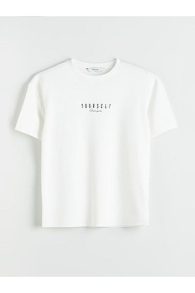 LC Waikiki Crew Neck Printed Combed Cotton Men's T-Shirt