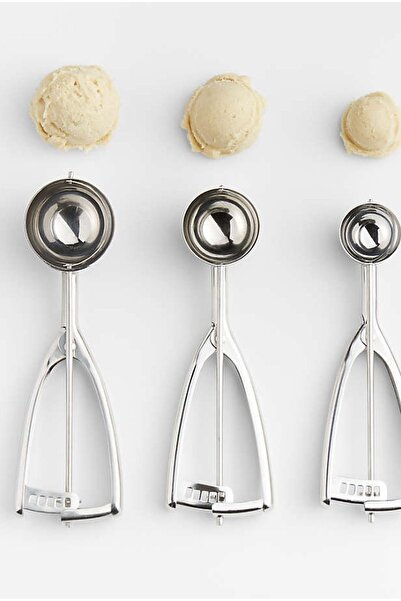 BRE HOME Stainless steel ice cream spoon/Nut,cookie/halva spoon,service presentation spoon
