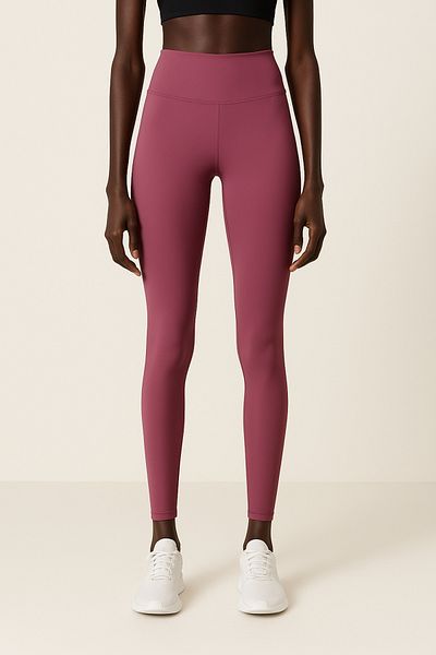 HNX Women's High Waist Tight Full Length Sports Leggings |   Plum