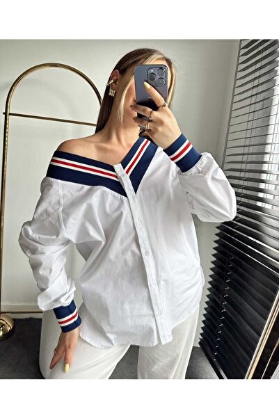 QİMYA BUTİK KLEİN Kadın Çift Yönlü Kullanılabilen Ön Arka V Ribana Detaylı Pa...