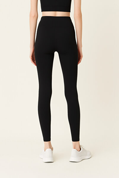 HNX Γυναικείο αθλητικό κολάν ψηλόμεσο σε όλο το μήκος |   Μαύρο