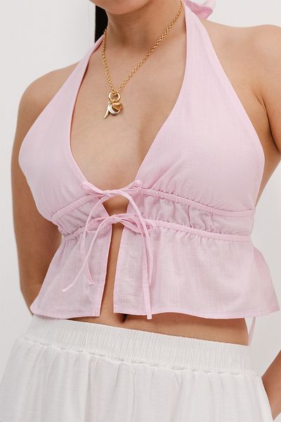 Addax Μπλούζα Halter Crop B108-U1