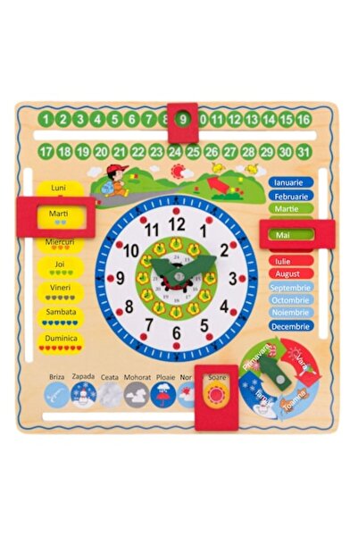OEM Tablita Calendarul Naturii Din Lemn Cu 6 Activitati Smartic