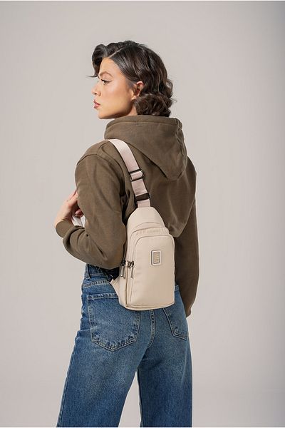 ÇÇS Ççs Men's Crossbody Bag Ccs17985 Beige