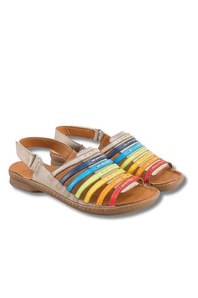İNZE AYAKKABI Genuine Leather Sandals Model Name: Solari