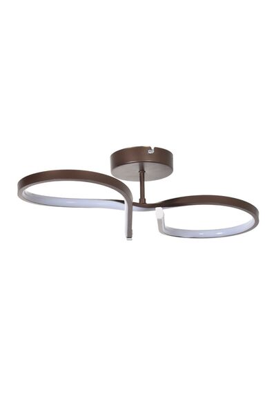 Modavize Barbara Modern Tasarım Yatak Odası - Salon - Mutfak Hol Kahverengi Renk Beyaz Ledli Led Avize