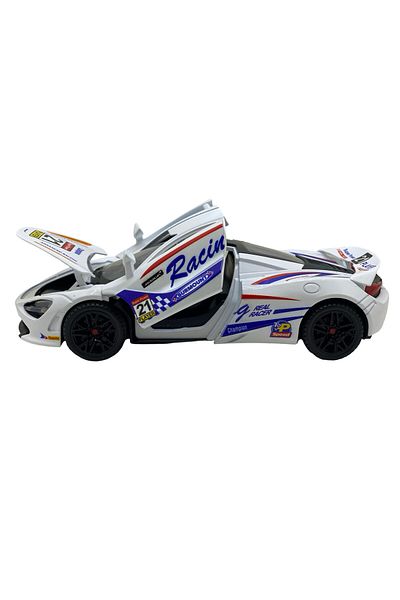 JPT McLaren P1 metal model, white with sound, lights, opens all 1:24