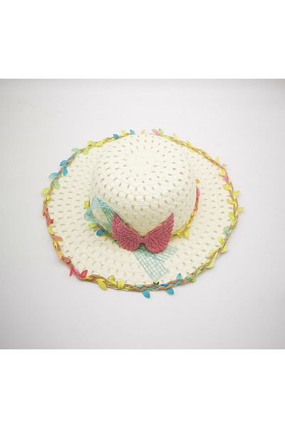By Piera Girl's Straw Hat 8788