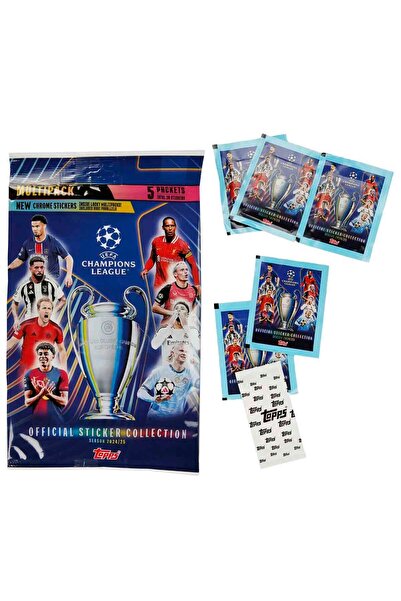 Toops ملصقات دوري أبطال أوروبا 2025 من توبس - عبوة صديقة للبيئة