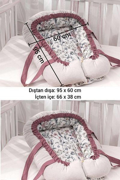 Wellgro Flower Babynest Baby Bed Mother's Side Baby Bed