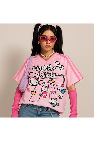 Touz Moda Μπλουζάκι με φανέλα Kitty Detail Jersey