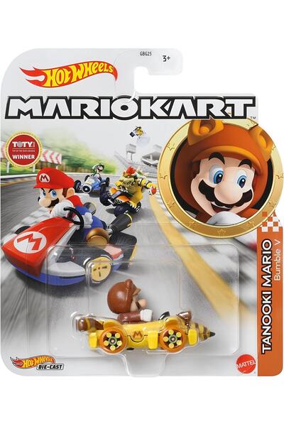 HOT WHEELS MARİO KART KARAKTER ARAÇLAR TANOOKI MARIO HDB31